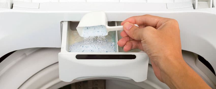 حل نشدن پودر در مخزن لباسشویی