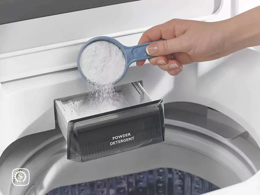رفع مشکل باقی ماندن پودر در ماشین لباسشویی