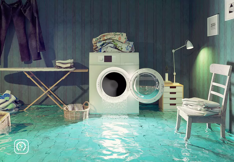 رفع نشتی آب ماشین لباسشویی