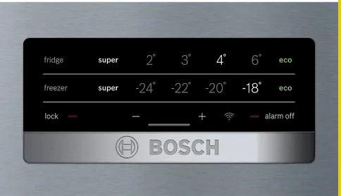 معرفی دکمه های پنل یخچال بوش
